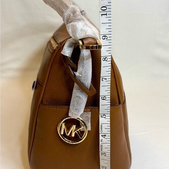 Michael Kors Large Pebbled Leather Satchel Bag - Picture 12 of 14